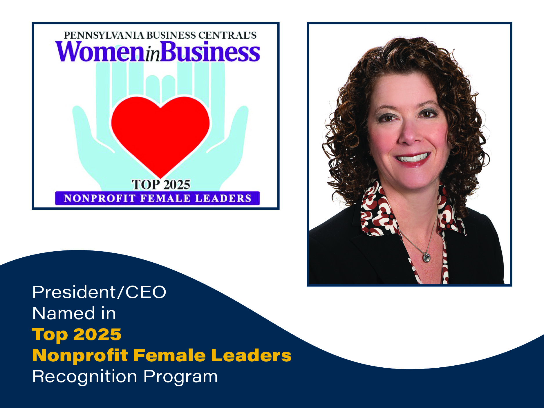 President/CEO Named in Top 2025 Nonprofit Female Leaders Recognition Program