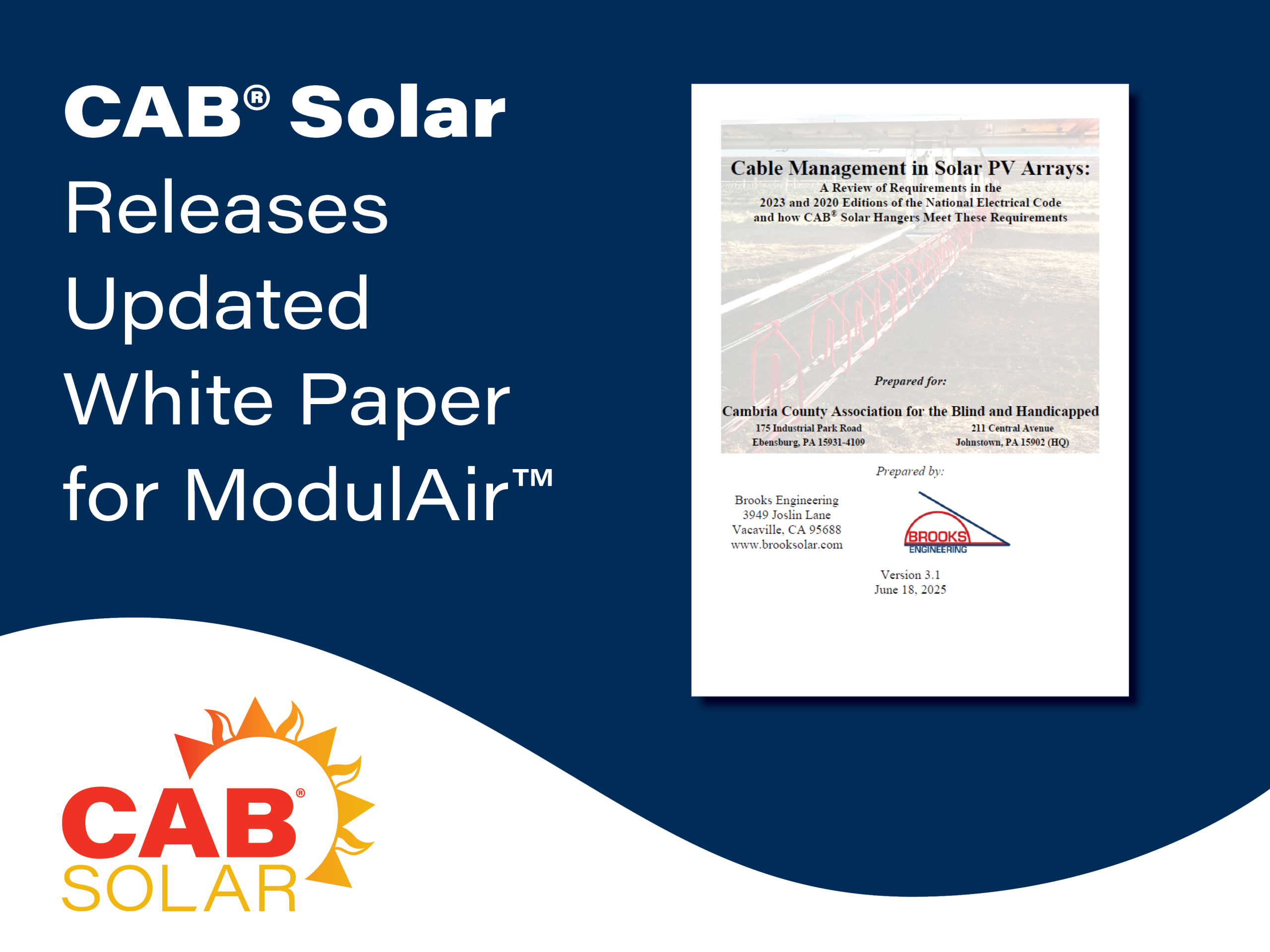 CAB Solar Releases Updated White Paper for ModulAir